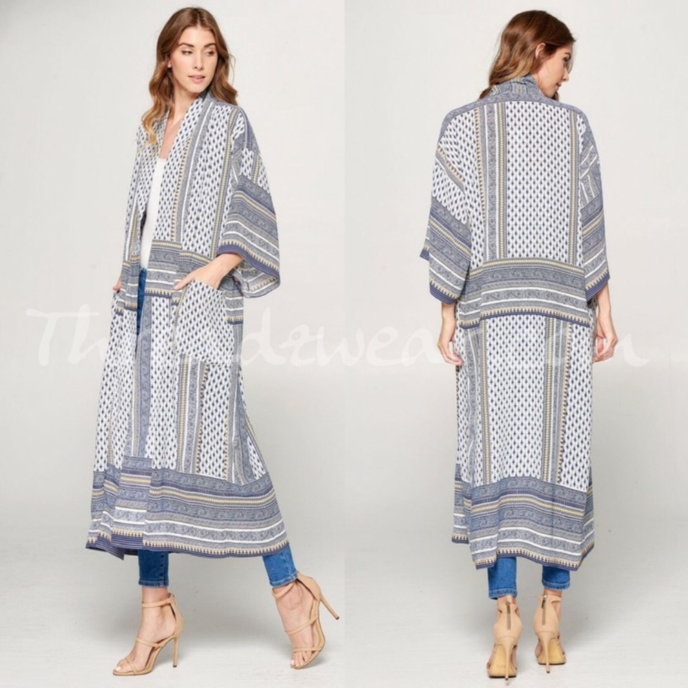 HP Blue and white mixed print Kim… - Picture 3 of 7